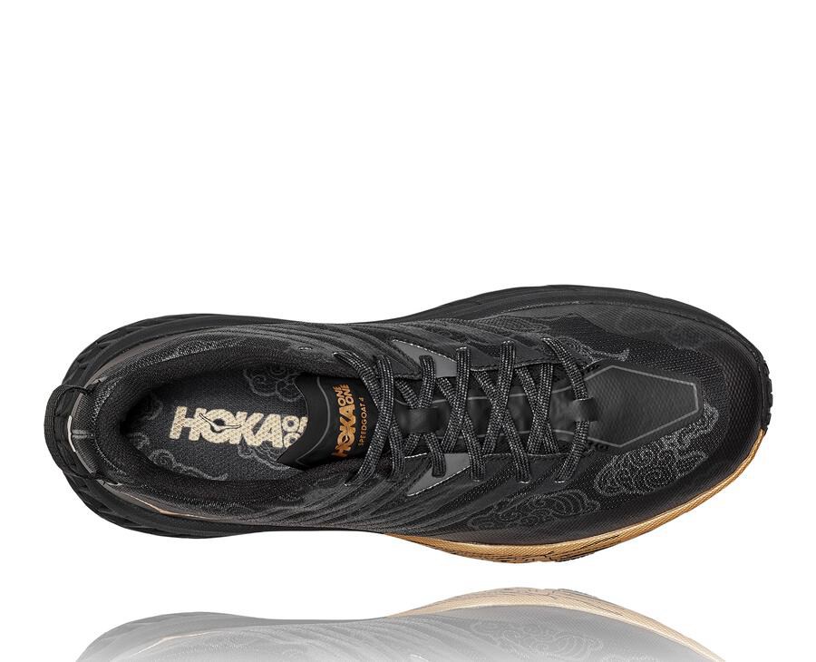 Hoka One One Trailsko Dame - Speedgoat 4 Cny - Sort/Guld - 612978LBD